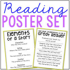 Reading Comprehension Posters Anchor Charts Ela Language Arts Free