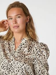 NEO NOIR BLOUSE ROELLA DESERT DOT IVORY