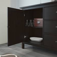 Songesand 3 drawer chest white guest bedroom ikea. Hemnes Sideboard Schwarzbraun 157x88 Cm Ikea Deutschland