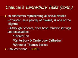 The Canterbury Tales By Geoffrey Chaucer Ppt Download