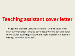 Teaching Assistant Cover Letter