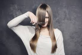 When you're ready to start cutting, start by parting your hair down the middle, regardless of where you normally part it. What To Know Before Cutting Your Hair Stylecaster