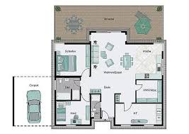 Bungalow Bauen Mit Streif Entwurf Mit Drittem Giebel Carport Und Eckfenstern House Plans Bungalow Floor Plans