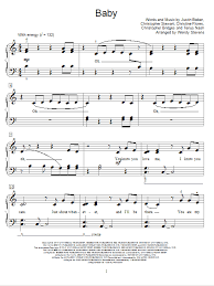 Justin Bieber Featuring Ludacris Baby Feat Ludacris Sheet Music Pdf Notes Chords Pop Score Piano Vocal Guitar Right Hand Melody Download Printable Sku 73808
