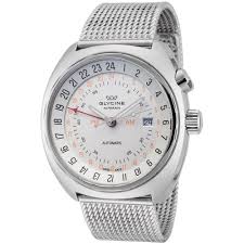 Glycine Men S 3903 111 Mm Airman Sst 12 Automatic Gmt 43mm Silver Dial Gl0074 Glycine Luxury Mens Watches For Sale Airman Watches For Men