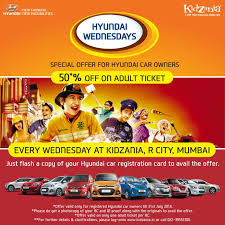 Break Free From The Mundane Weekday By Enjoying With Your Kids At Kidzania 50 Off Adult Ticket Every Wednesday Of July Offers From Hyundai Hyundai Cars Wednesday Specials