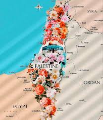 فلسطين Palestine Flower Map Palestine Map Palestine Art