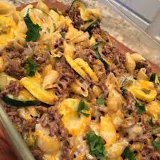 What can i make with zucchini and hamburger. Baked Zucchini Casserole With Ground Beef Zucchini Onions Small Shell Pasta Seasoni Zucchini Casserole Recipes Beef Casserole Recipes Yellow Squash Recipes