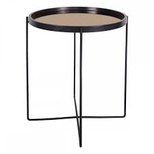 Black and copper side table. Cp Lighting Interiors Sola Black Copper Side Table Furniture From Cp Lighting Interiors Uk