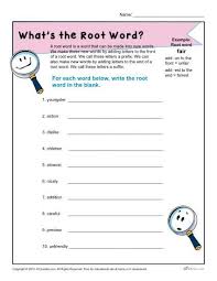 What Is A Root Word 1st And 2nd Grade Worksheet Root Words 2nd Grade Worksheets Suffixes Worksheets