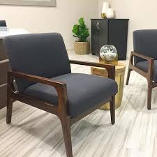 Peoria Wood Armchair Gray Project 62 Wood Arm Chair Spring Furniture Upholstered Arm Chair