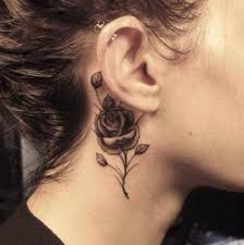 Small Rose Neck Tattoo Ideas Tattoo Designs Rose Neck Tattoo Flower Neck Tattoo Neck Tattoo