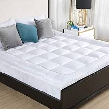 Mattress king size 10 inch gel memory foam mattress bed mattress in a box king. D G The Duck And Goose Co Overfilled Extra Thick Mattress Topper King Size Gel Fiber Filled Bed Topper Pillowtop Mattress Pad King 76x80x2 White Block Border Construction Pricepulse