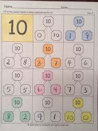Number Bonds To 10 Worksheet Number Bonds 1 10 With Images In 2020 Number Bonds Kindergarten Math Numbers Number Bonds To 10