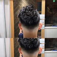 外国人風フェードパーマ かきあげてパーマなどの人はこの