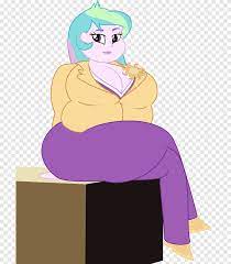 Fat pony is best pony! Princess Celestia Fat My Little Pony Equestria Girls Ekvestrio Homo Sapiens Fat Women Purple Violet Png Pngegg