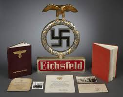 Measuring 24 inches long and 26 inches wide with 2 inches of red, white and black fringe along the side and bottom edges of the red silk field with both sides of the field showing a 9 inch side black cloth and silver bullion swastika set on a 13 inch wide silver bullion bordered white. Ww2 German Soviet Allied Militaria Uniforms Awards Weapons History War Relics Forum