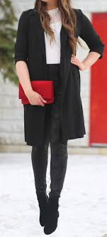 Black And White Attire Semi Formal The Perfect Semi Formal Outfit Fashion Blogger Mash Elle Styles A Black Blazer White Lace Top Black Wax Legging Outfits Holiday Outfit Inspiration Fashion