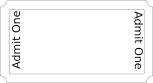 Blank Ticket Template Ticket Template Free Ticket Template Blank Ticket Template