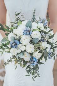 Wedding Bouquet Bridal Bouquet White And Blue Bouquet Blue Wedding Bouquet Wedding Flower Design Wedding Flowers
