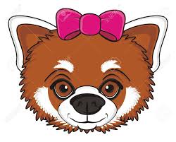 Head Of Red Panda Girl With Pink Bow Stock Photo Picture And Royalty Free Image Image 71844958 Every day new 3d models from all over the world. head of red panda girl with pink bow