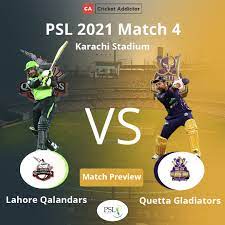 Led by sarfaraz ahmed, quetta languish on the bottom of the points table, with one win in seven games. Psl 2021 Match 4 Lahore Qalandars Vs Quetta Gladiators Match Preview And Prediction