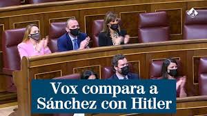 Un diputado de Vox compara a Sánchez con Hitler y a Bolaños con Goebbels -  YouTube