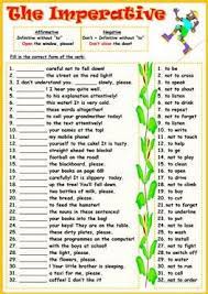Bring a glass of water for me. Image Result For Imperative Sentence Worksheets English Grammar English Grammar Worksheets Imperative Sentences
