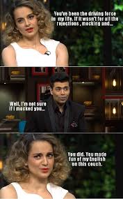 Kangana Ranauts Koffee With Karan Episode We let you peep at shahid's first official tv outing with mira on the sets of karan johar's. kangana ranauts koffee with karan episode