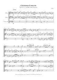 If you purchased multiple copies, please print all of them. Corelli Christmas Concerto Op 6 No 8 Pastorale Sheet Music For 2 Violins Cello 8notes Com