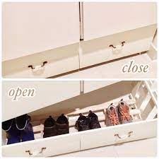 玄関 入り口 下駄箱下収納 デッドスペース活用 すのこdiy ホワイトが好き などのインテリア実例 2017 09 23 12 46 58 roomclip ルームクリップ 玄関収納アイデア 収納 アイデア 玄関 収納 diy