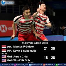 Both of them have practiced hard and the result is visible. Badmintalk Com Results Update Of Malaysia Open 2018 R2 Facebook