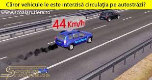 Care este viteza maximă prevăzută de lege pentru circulaţia în zonele rezidenţiale. Chestionare Auto CÄror Vehicule Le Este InterzisÄ CirculaÅ£ia Pe AutostrÄzi