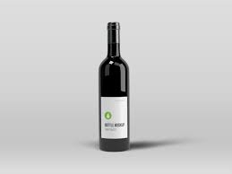 Black Bottle Mockup Graphic Pear Bottle Mockup Elegant Wine Bottle Bottle