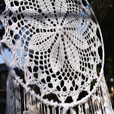 Macrame hand woven wall hangings, boho style tassels, geometric art tapestry, and more. White Easybravo Large Boho Dream Catcher With White Feather Macrame Wall Hanging For Vintage Wedding Home Decorations 12 Circle 31 5 Long Dream Catchers Home Decor Accents Guardebem Com