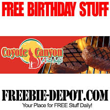 Birthday Freebie Coyote Canyon Free Bday Buffet Free Birthday Food Birthday Freebies Free Birthday Stuff