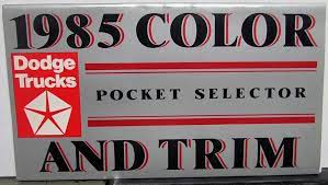 1985 Dodge Truck Dealer Smen Color