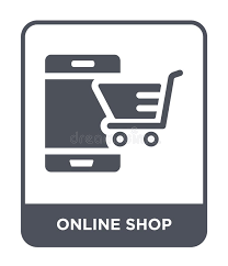 Affordable and search from millions of royalty free images simple set of shopping related line icons. Online Shop Icon In Trendy Design Style Online Shop Icon Isolated On White Background Online Shop Vector Icon Simple And Modern Stock Vector Illustration Of Symbol Vector 135734238