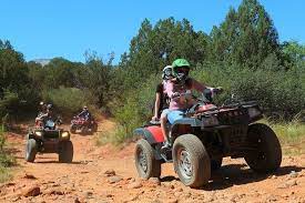 Off road adventures return their atvs at the end of the day with the sedona desert's iconic red dust tucked in every groove of the tires and smiles on their faces. Guided Atv Tour Of Western Sedona 2021