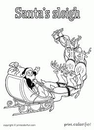 Color in this picture of santa's sleigh and others with our library of online coloring pages. Santa S Sleigh Print Color Fun