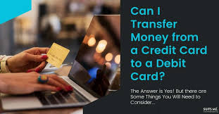 You can transfer money from your credit card to a bank account with a cash advance, a convenience check, apps such as venmo, or money transfer services such as western union and moneygram. Can I Transfer Money From A Credit Card To A Debit Card Suits Me Blog