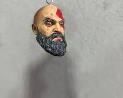 Kratos Keychain God of War Keyring God of War Gift God of War Statue