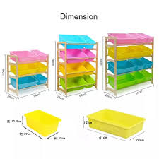 Fast and free shipping on many items you love on ebay. 84x28x80cm 4 Layers Kids Toy Organizer And Storage Bins 12 Bins In Fun Colors Toy Storage Rack Natural Primary Lazada