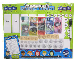 Educational Magnetic Money Chart Simple Maths Aus Currency