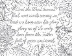 John 1 14 Coloring Page If 2016 6 00 Full Of Grace And Truth Bible Verse Scripture If Local C Coloring Pages Bible Coloring Pages Coloring Books