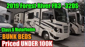 Make sure you have a portable rv generator and know how to use it. 2019 Forest River Fr3 32ds Class A Motorhome With Bunk Beds Youtube