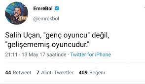 Check spelling or type a new query. Bbo Sports On Twitter 13 05 2017 Emre Bol Salih Ucan Genc Degil Gelismemis Oyuncudur 21 11 2020 Emre Bol Ersun Hocaya Salih I Neden Oynatmiyorsun Diye Sorduk Genc Oyuncu Dedik Hoca Bize Onun Ben