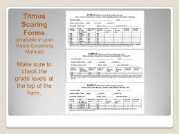 Screener slides titmus circle test stereopsis arc random dot e test stereopsis test children titmus fly stereo test titmus result sheet how to test stereopsis titmus test form to print. Vision Screening Program Ppt Video Online Download