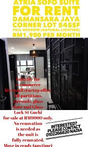 Neo damansara suite, damansara perdana for rent studio unit 1 car park newly painted 24hour security windy & quiet unit short walking distance to ikea, ikano atria sofo suite studio kelana damansara jaya rooms: Atria Sofo Suites For Rent Property Rentals On Carousell