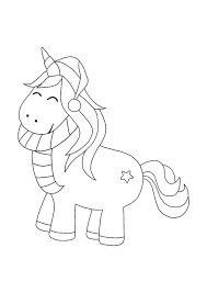 Christmas Unicorn Coloring Pages Dibujos Actividades